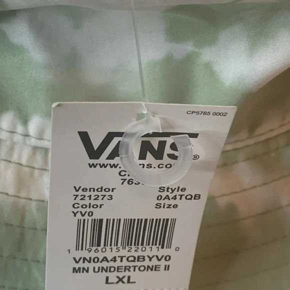 Vans Peace of Mind Embroidered Patch Bucket Hat Green L/XL NWT - Picture 6 of 8